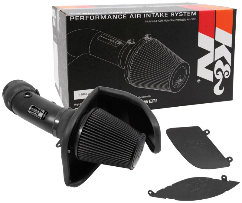 K&N Engineering K&N 17-23 Dodge Charger/Challenger Hellcat SC 6.2L V8 DRYFLOW Performance Air Intake System 30-2553TTK 30-2553TTK Photo - out of package