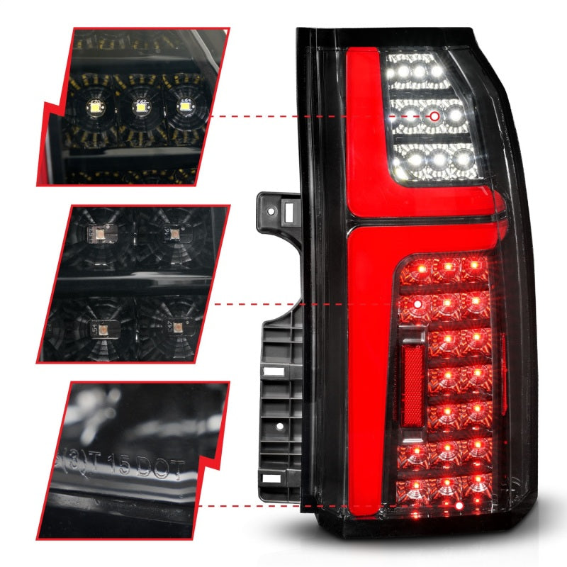 ANZO 15-20 Chevrolet Tahoe Sequential LED Tube Taillights Black 311467 311467 Photo - Unmounted