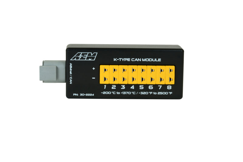 AEM 8 Channel K-Type Thermocouple EGT CAN Module 30-2224 30-2224 Photo - out of package