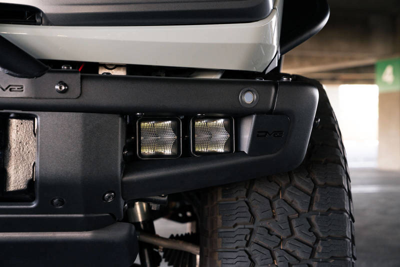 DV8 Offroad 21-22 Ford Bronco Factory Bumper Pocket Light Mount (Pair) 3in LED Pod Lights LBBR-05 LBBR-05 Photo - Close Up