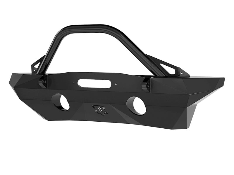ICON 07-18 Jeep Wrangler JK Pro Series Mid Width Front Recessed Winch Bumper w/Bar/Tabs 25234 25234 Photo - Unmounted