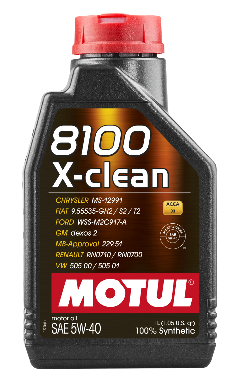 Motul Factory Approved 100% Synthetic Engine Oils, 8100 X-clean 102786 User 1