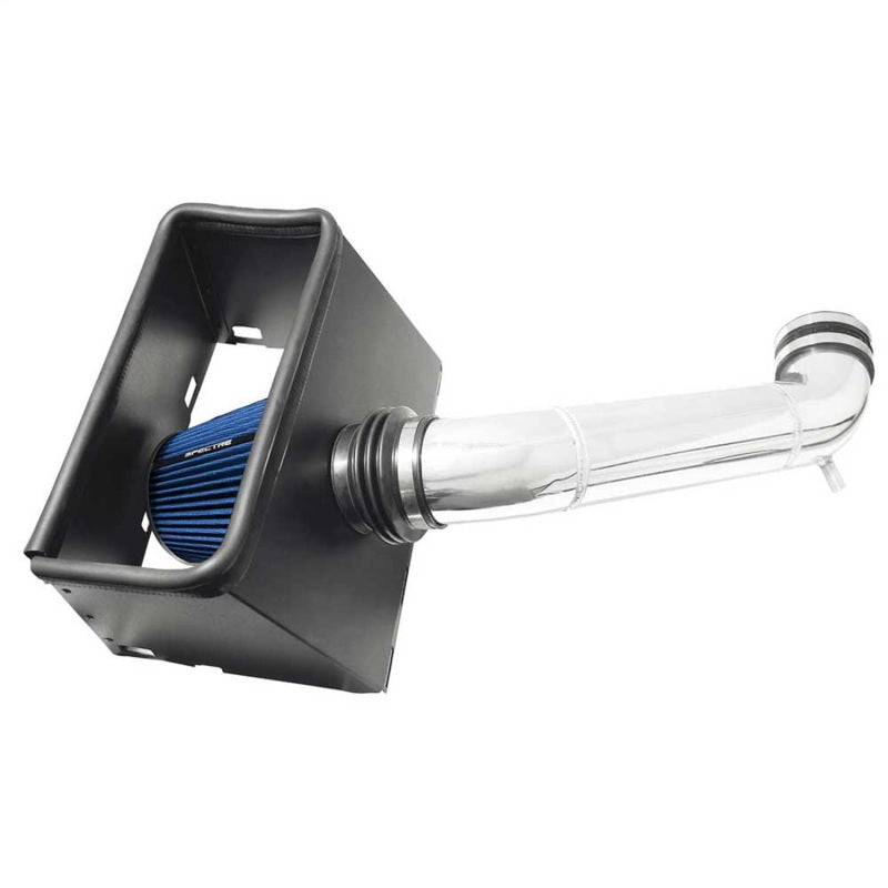 Spectre 03-08 Dodge RAM 1500/2500 V8-4.7/5.7L F/I Air Intake Kit - Clear Anodized w/Blue Filter 9932B 9932B Photo - Primary