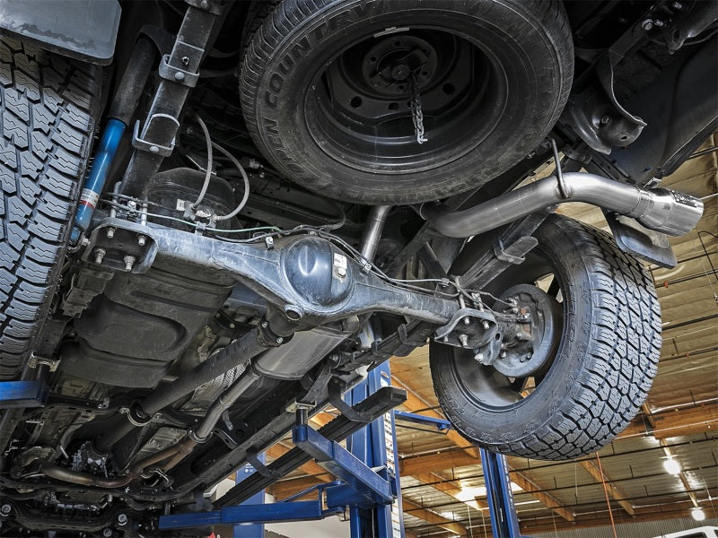 aFe Mach Force-Xp 2-1/2 in 304 Stainless Steel Cat-Back Exhaust w/Polished 49-46042-P Photo - Mounted
