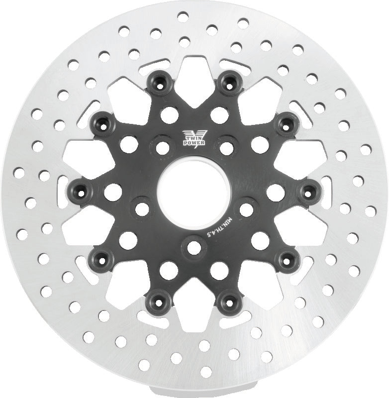 TwinPower Rear 11.5 Fltg Rotor Mesh Blk 666838 666838 Photo - Primary