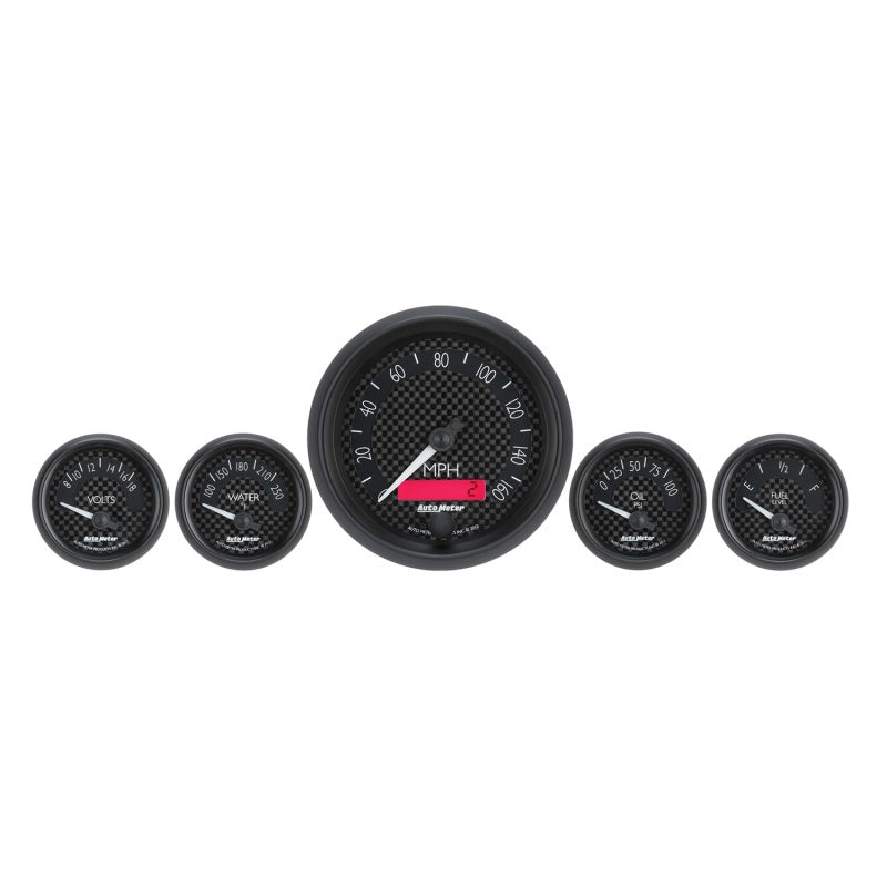 Autometer GT Series 5 Piece Kit (8016, 8027, 8037, 8088, 8092) 8002 8002 Photo - Primary