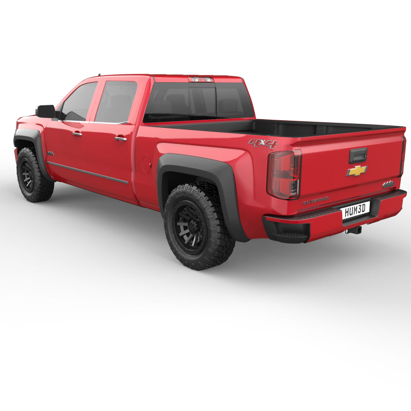 EGR 14-18 Chevrolet Silverado 1500 Baseline Standard Style Fender Flares Set Of 4 BLF2009 BLF2009 Photo - Mounted