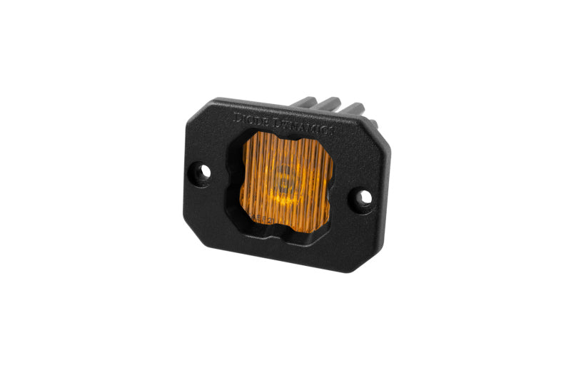 Diode Dynamics Stage Series C1 LED Pod - Yellow SAE Fog Flush ABL Each DD6851S DD6851S Photo - Primary
