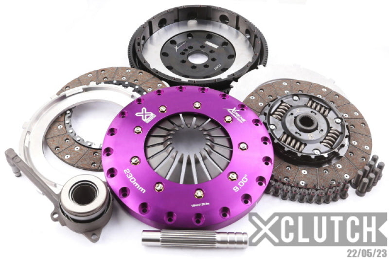 XCLUTCH 08-09 Audi A3 Sportback 2.0L 9in Twin Sprung Organic Clutch Kit XKVW23698-2A XKVW23698-2A Photo - Primary