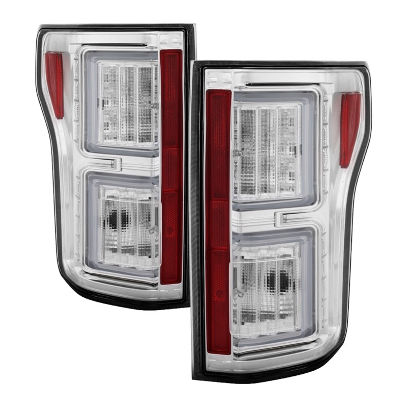 Spyder 18-19 Ford F-150 (W/O Blind Spot Sensor) LED Tail Lights - Chrome (ALT-YD-FF15018-LED-C) 5085658 5085658 Photo - Primary