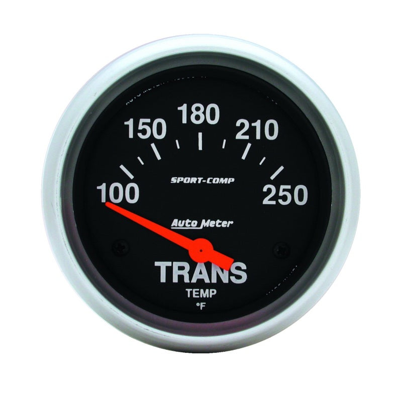 Autometer Gauge, Transmission Temp, 2 5/8", 100-250 Deg F, Electric, Sport-Comp 3552 Photo - Primary