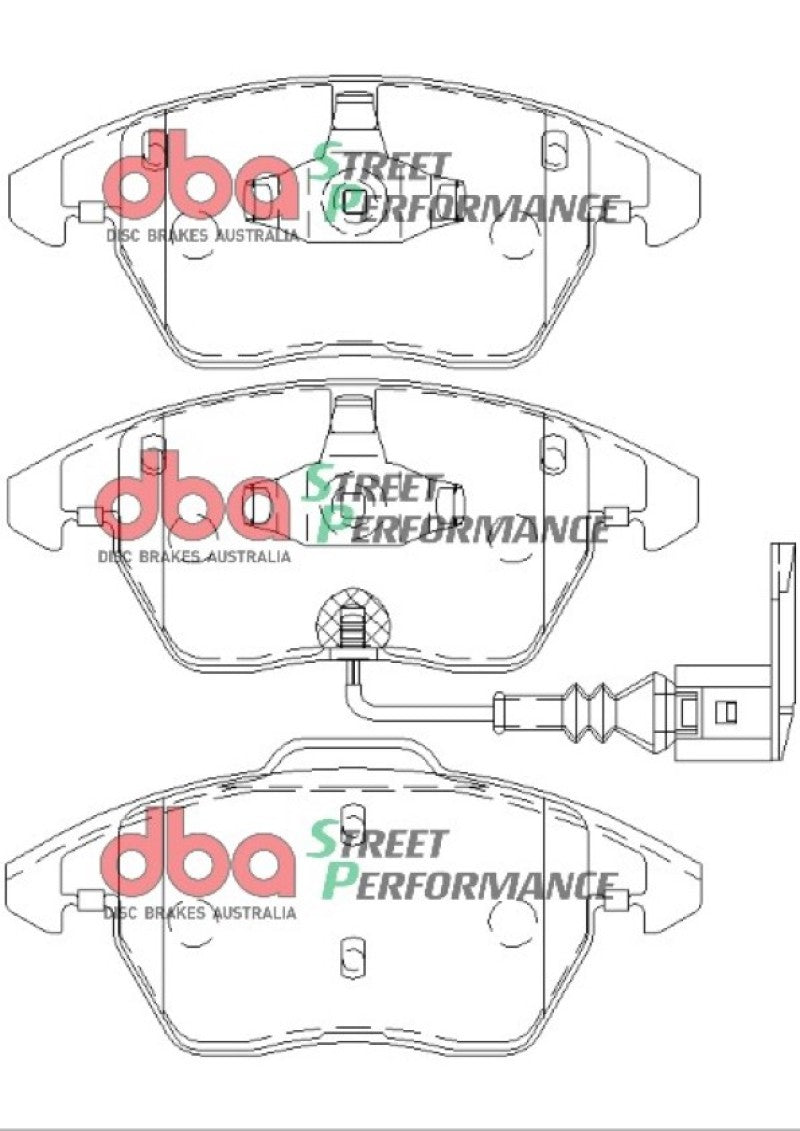 DBA 06-13 Volkswagen GTI (MkV/MkVI) SP Performance Front Brake Pads DB1849SP DB1849SP Photo - out of package