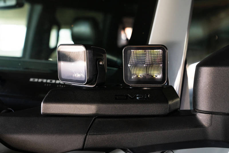 DV8 Offroad DV8 21-22 Ford Bronco A-Pillar Pod Light Mounts LBBR-02 LBBR-02 Photo - Mounted