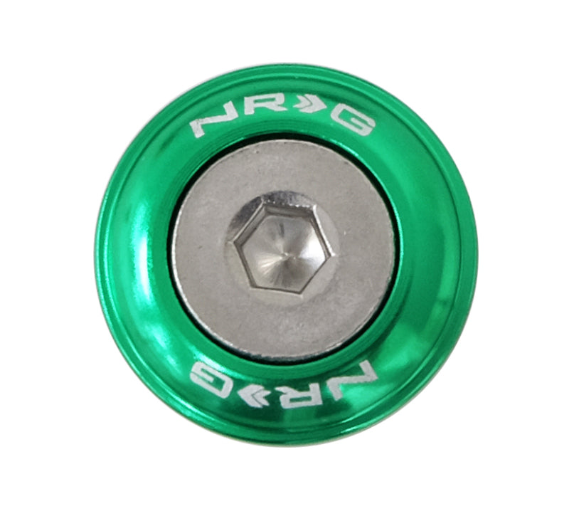 NRG Fender Washer Kit w/Rivets For Plastic (Green) - Set of 10 FW-100GN FW-100GN Photo - Primary