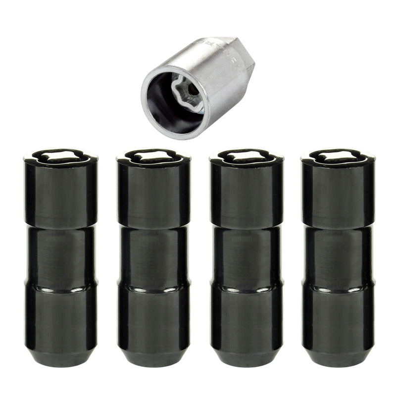 McGard Wheel Lock Nut Set - 4pk. (Cone Seat Duplex) 9/16-18 / 7/8 Hex / 2.5in. Length - Black 24144 24144 Photo - Primary