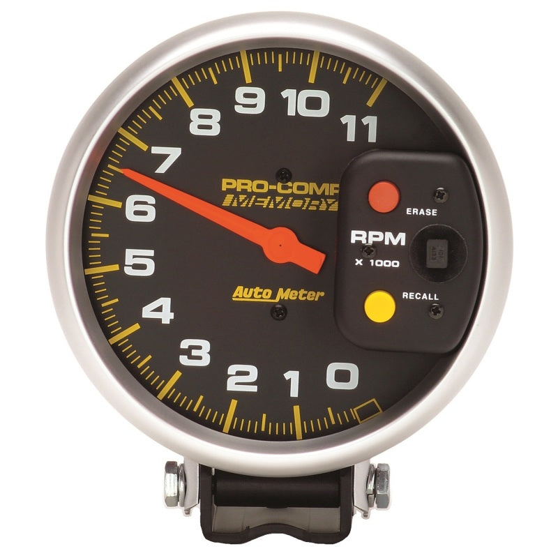 Autometer Gauge, Tachometer, 5", 11k Rpm, Pedestal W/Peak Memory, Pro-Comp 6811 Photo - Primary