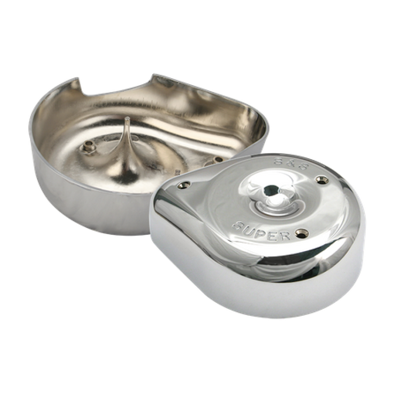 S&S Cycle 66-84 BT w/ 5 Gal Tanks Notched Teardrop Air Cleaner Cover For Super E/G Carbs 17-0372 17-0372 User 1