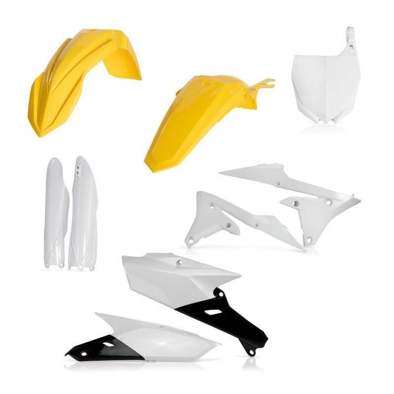 Acerbis 10-18 Yamaha YZ250F/ 14-17 YZ450F Full Plastic Kit - Yellow/White 2374181070 2374181070 Photo - Primary