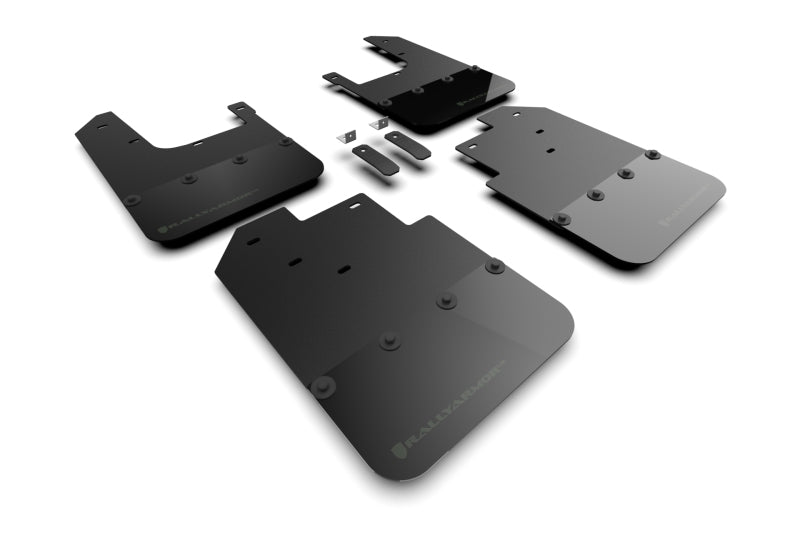 Rally Armor 16-22 Toyota Tacoma Black Mud Flap w/ Army Green Logo MF94-BLK-AGN MF94-BLK-AGN Photo - Primary