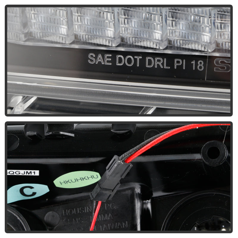 Spyder Jeep Wrangler 2018-2019 (Halogen Model Only) LED Front Bumper Lights - Seq. Signal - Black 5086785 5086785 User 4