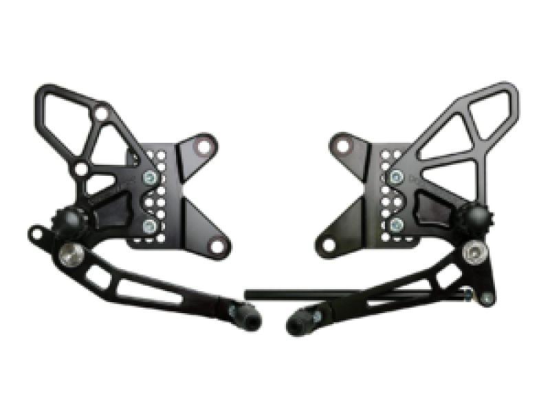Vortex Racing 09-12 Kawasaki ZX600 Ninja ZX-6R Adjustable Rearsets- Black RS415K RS415K Photo - Primary