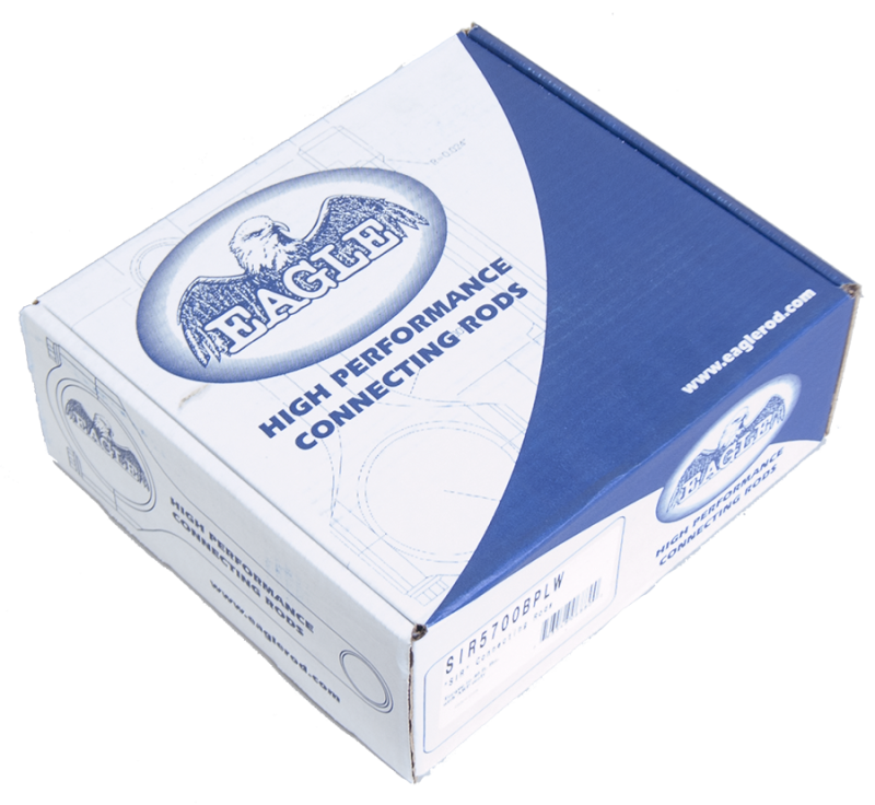 Eagle Chevrolet 305/350 Press-Fit I-Beam Connecting Rod Set (Set of 8) SIR5700BPLW SIR5700BPLW Photo - in package