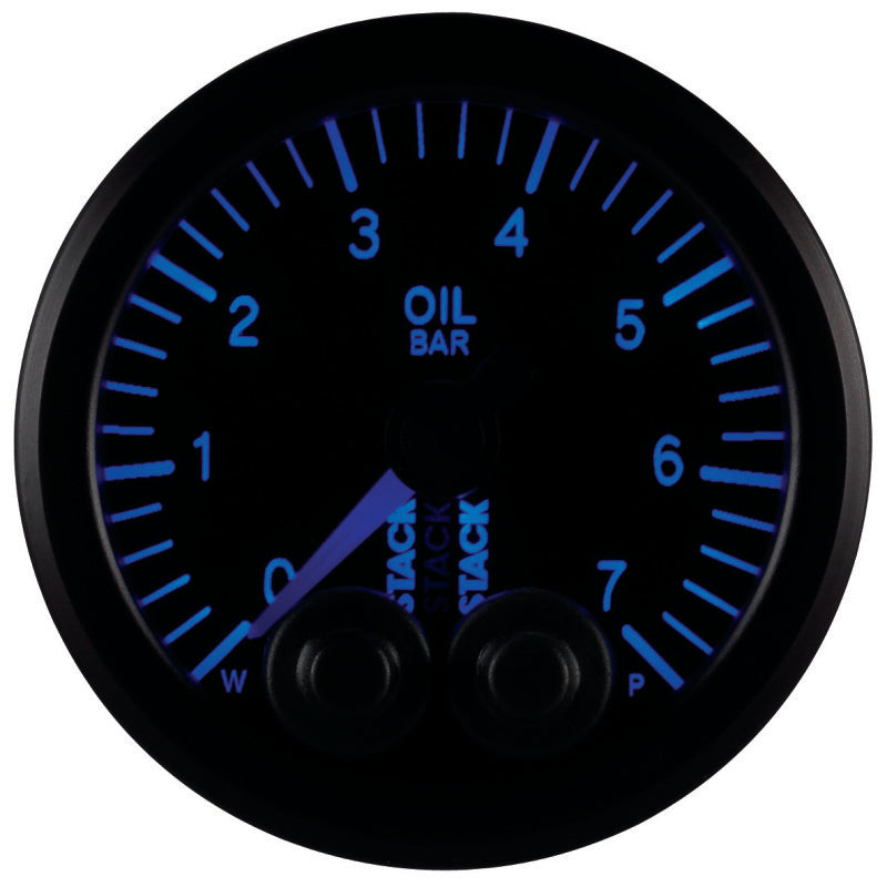 Autometer Stack 52mm 0-7 Bar M10 Male Pro-Control Oil Pressure Gauge - Black ST3501 ST3501 User 8
