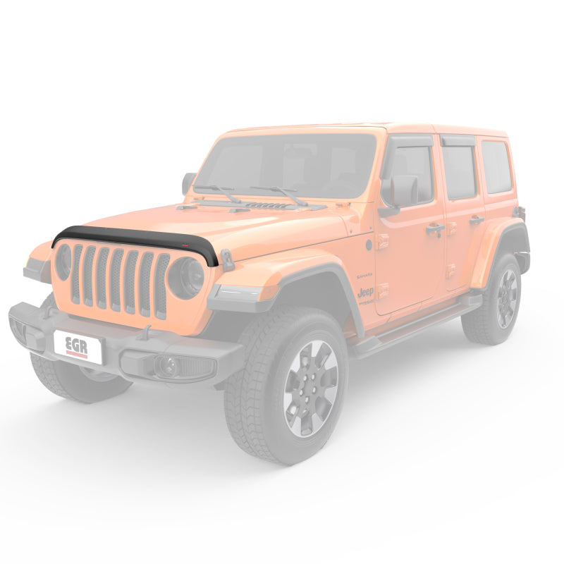 EGR 18-24 Jeep Gladiator Matte Finish Superguard Hood Guard 305255 305255 Photo - Mounted