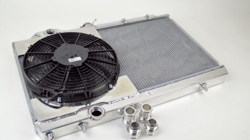 CSF Mitsubishi Evo 7/8/9 - Full Size Slim Radiator w/ 12-inch SPAL fan 7075 Photo - Primary
