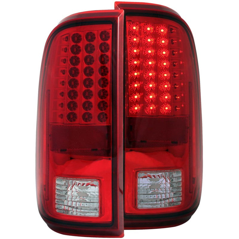 Anzo 2008-2015 Ford F-250 LED Taillights Red/Clear 311050 Photo - Primary