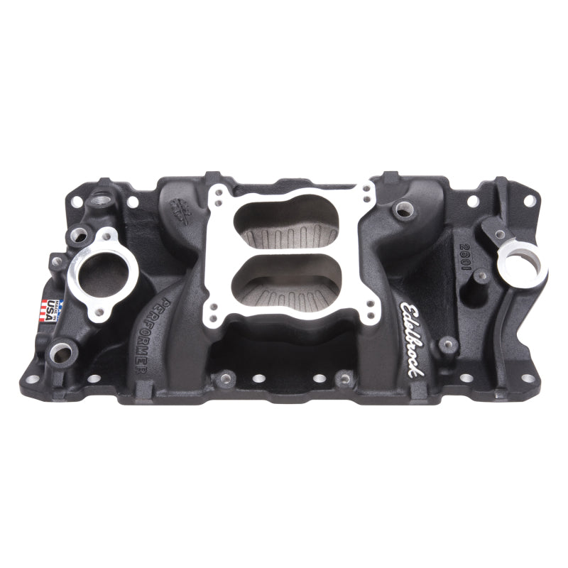 Edelbrock Manifold, Sbc, Performer Air Gap, Black 26013 Photo - Primary