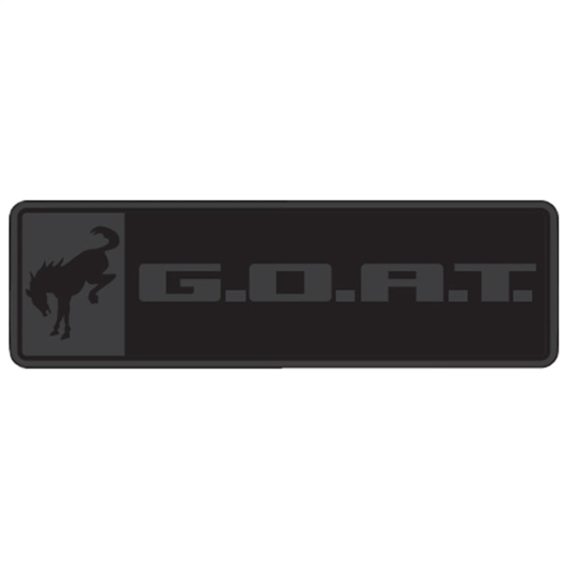 Ford Racing Bronco/Bronco Sport G.O.A.T. Badge - Black/Black M-1447-GOATBLK M-1447-GOATBLK Photo - Primary