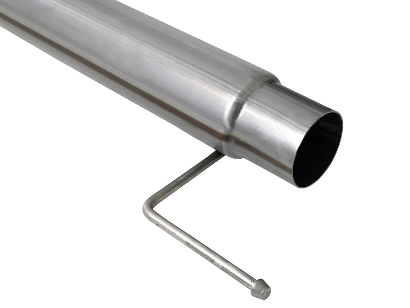 aFe Large Bore-HD 4in 409 SS DPF-Back Exh 18-19 Ford F-150 V6-3.0L (td) w/ Polished Tip 49-43106-P 49-43106-P Photo - Unmounted