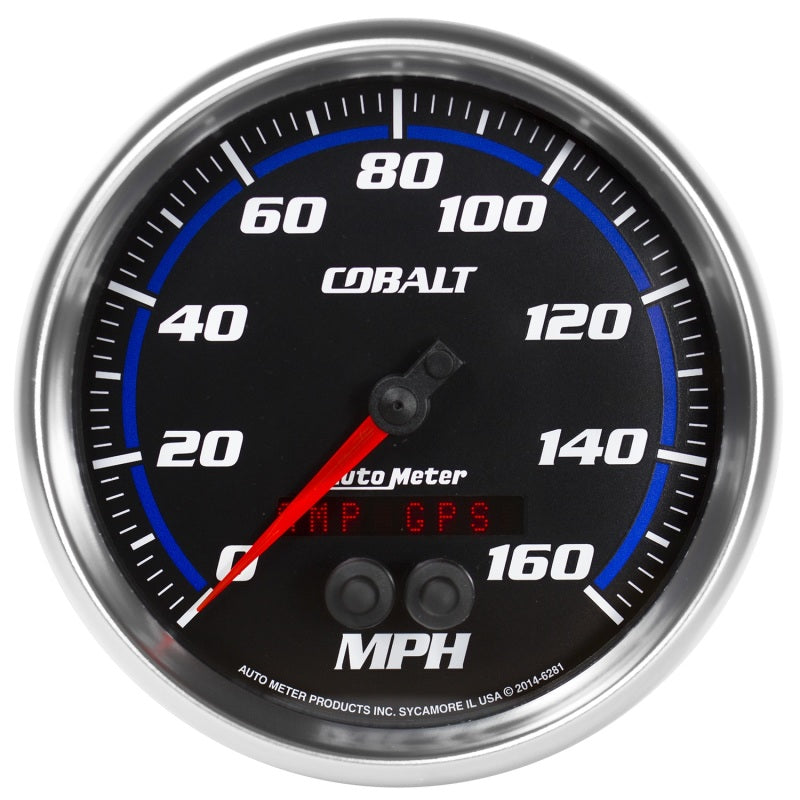 Autometer 5" Gps Speedometer, 0-160 Mph, Cobalt 6281 Photo - Primary