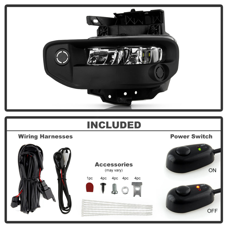SPYDER 19-22 Dodge Ram 1500 OEM Full LED Fog Lights W/Universal Switch 9051067 9051067 User 1