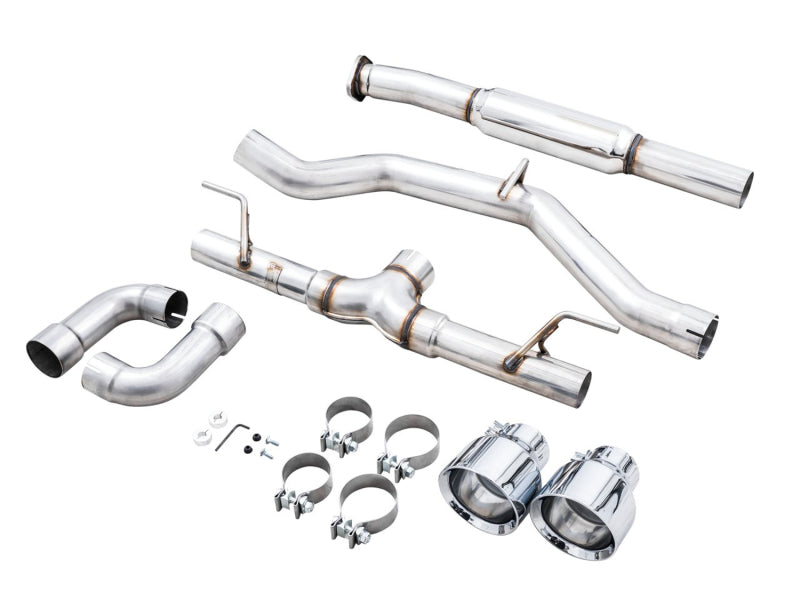 AWE Tuning AWE Subaru BRZ/ Toyota GR86/ Toyota 86 Track Edition Cat-Back Exhaust- Chrome Silver Tips 3020-32279 3020-32279 Photo - out of package