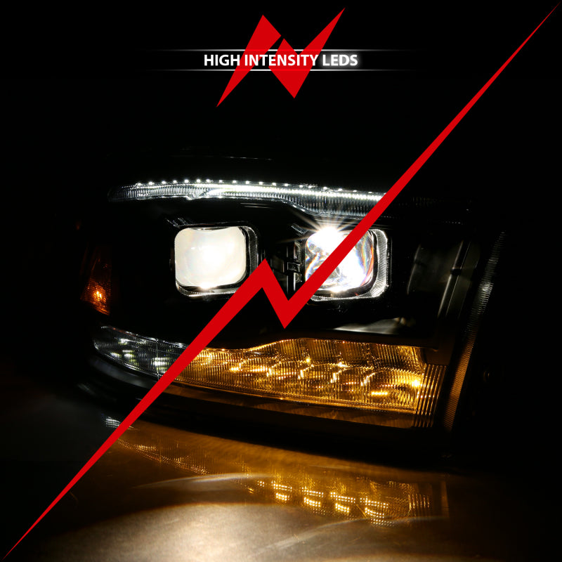 ANZO 2009-2018 Dodge Ram 1500 Projector H.L. Switchback Chrome Amber 111442 111442 Photo - Unmounted