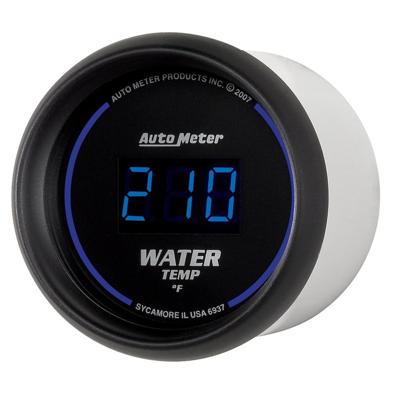 Autometer Gauge, Water Temp, 2 1/16", 340 Deg F, Digital, Black Dial W/ Blue Led 6937 User 2