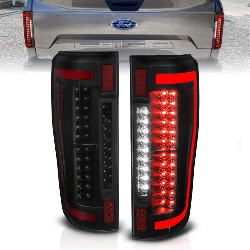 Anzo Ford F-250/350/450/550 Super Duty 17-18 L.E.D Tail Lights Smoke 311288 Photo - Primary