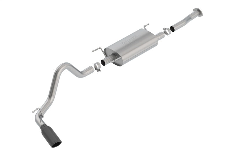 Borla 16-18 Toyota Tacoma 3.5L AT 4DR CC Short Bed S-Type SS Catback Exhaust - Black Chrome Tip 140680BC 140680BC Photo - Primary