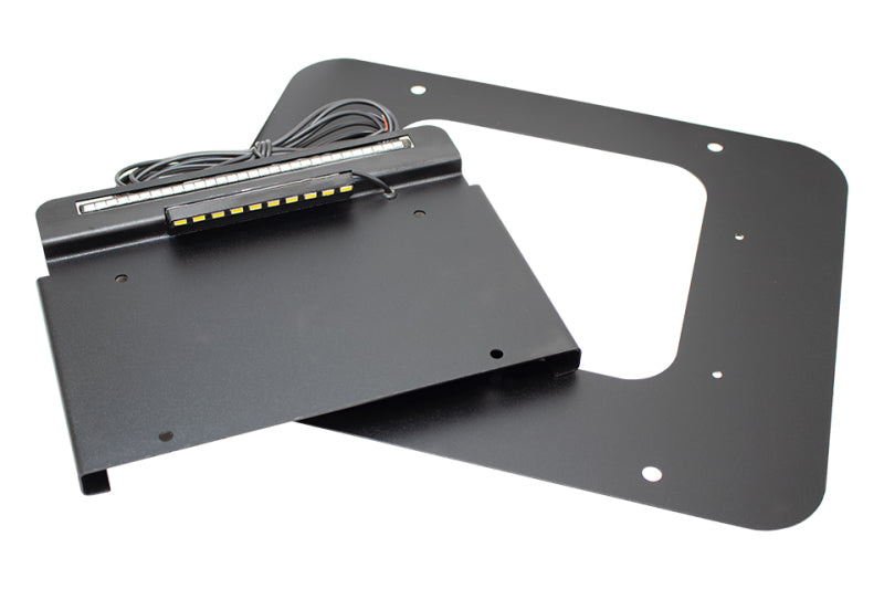 Kentrol 97-06 Jeep Wrangler TJ BackSide License Plate Mount with LED 80710 80710 Photo - Primary