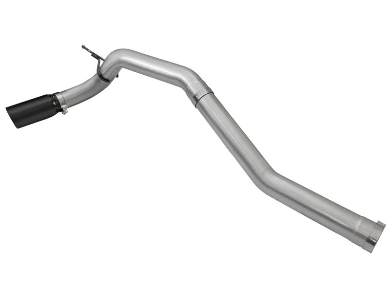 aFe POWER LARGE BORE HD 4" DPF-Back SS Exhaust System w/Black Tip 49-46113-B Photo - Unmounted