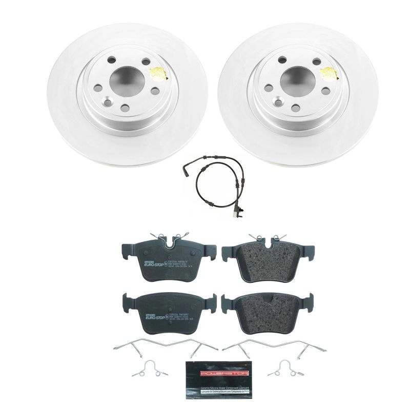 Power Stop 18-19 Jaguar E-Pace Rear Euro-Stop Brake Kit ESK8109 ESK8109 Photo - Primary