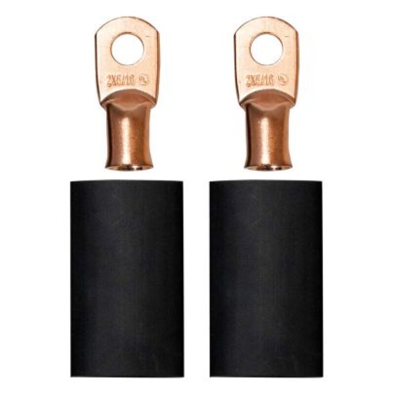 Moroso 5/16in Dia Stud 2 GA Wire Crimp/Solder Battery Cable Terminal Kit (2 Pack) 74164 74164 User 1
