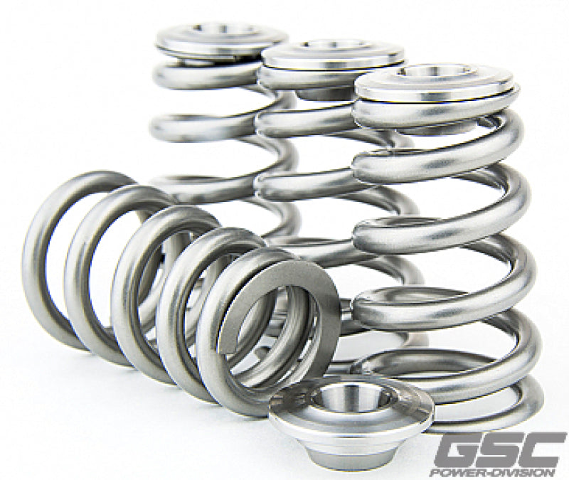GSC Power Division GSC P-D Nissan TB48 Ti Retainer Steel Spring Seat HP Conical Valve Spring Kit 5087 5087 User 1