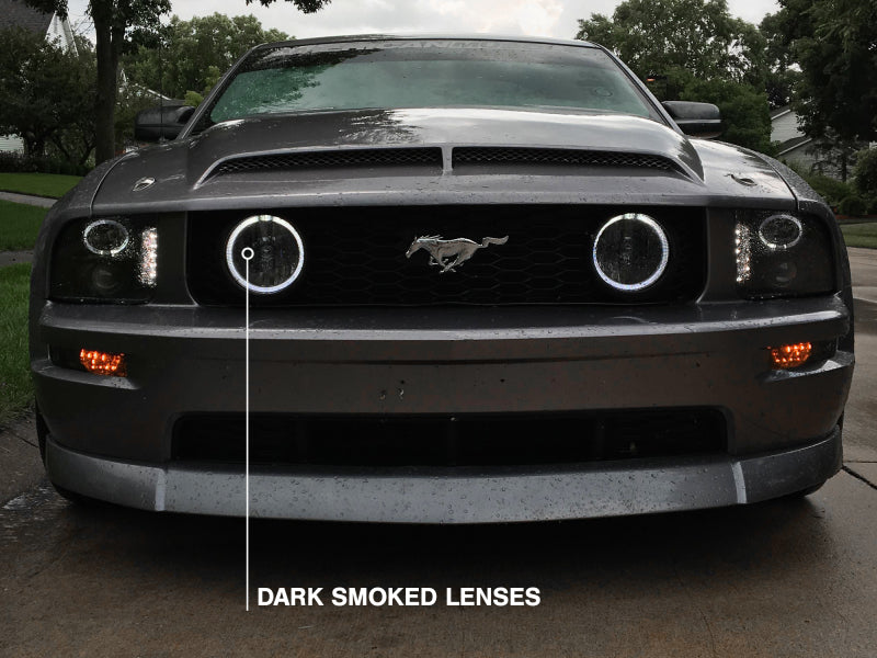 Raxiom 05-12 Ford Mustang GT LED Halo Fog Lights (Smoked) 49134 49134 Photo - Close Up