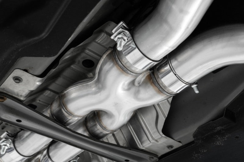 MBRP 17+ Infiniti Q60 3.0L RWD/AWD 3in Cat-Back Dual Split Rear Street Version w/4.5in OD Tips -T304 S4406304 S4406304 Photo - Close Up