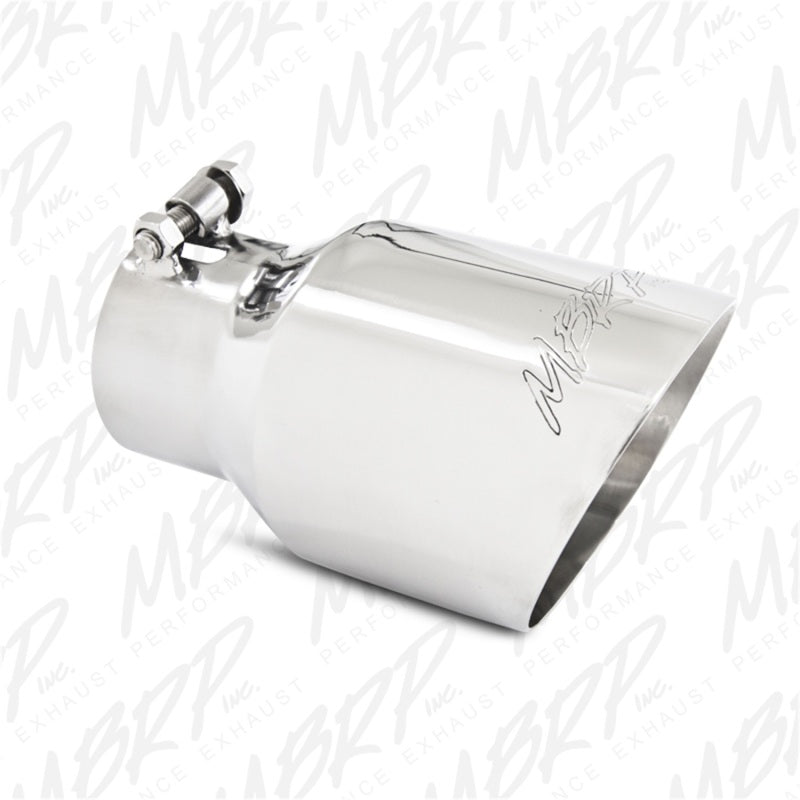 MBRP Universal Tip 4.5in O.D. Dual Wall Angled 3in inlet 8in length T5151 Photo - Primary