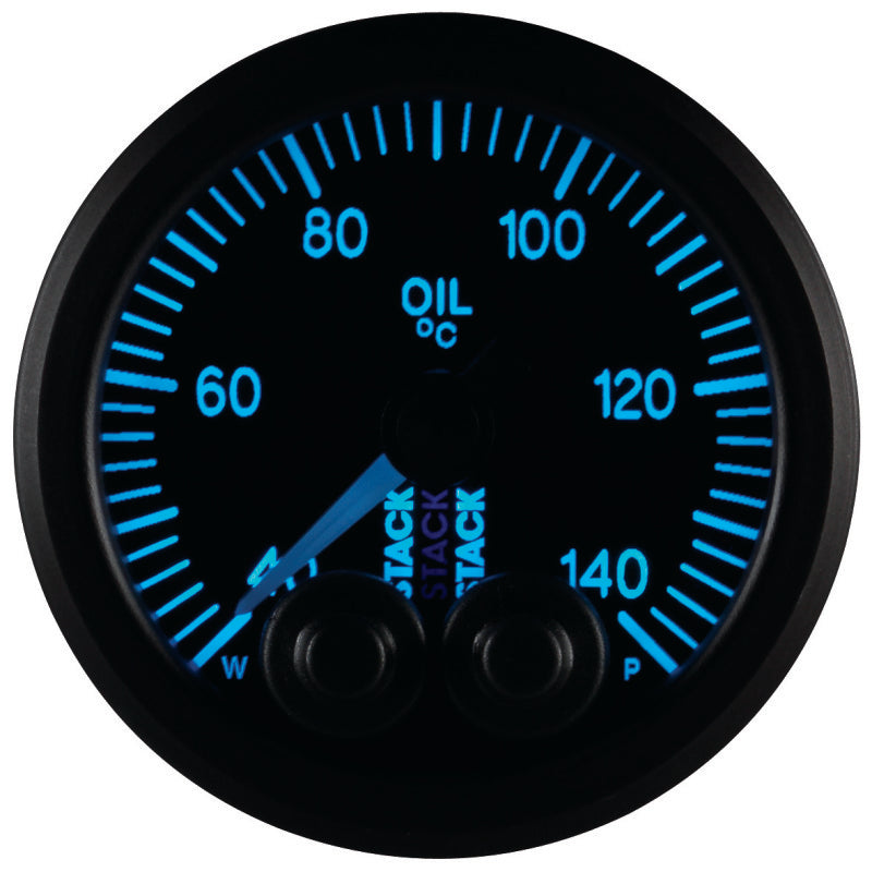 Autometer Stack 52mm 40-140 Deg C 1/8in NPTF Male Pro-Control Oil Temp Gauge - Black ST3509 ST3509 User 9