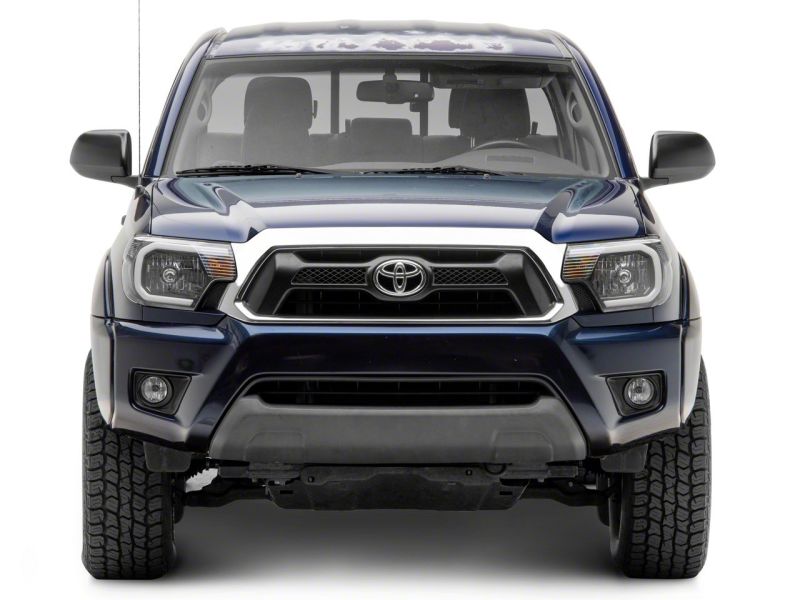 Raxiom 12-15 Toyota Tacoma Axial Series Headlights w/ LED Bar- Blk Housing (Clear Lens) TT21847 TT21847 Photo - Close Up